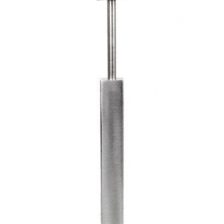 Cubano tafellamp staal 1- lichts TL Cubano ST  staal zonder kap 45 cm