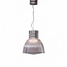 Fabri hanglamp aluminium   HL M101 ALU 1 lichts zilver 50 cm