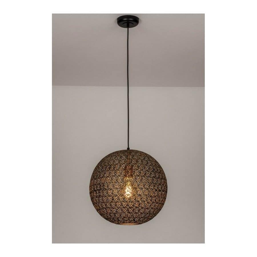 Ik wil niet Omzet Plunderen hanglamp Bol zwart goud ORONERO 40cm h 1040 z - Lampenshop Hilversum