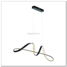 Hanglamp LED kringel H 1127 z dimbaar 118cm zwart