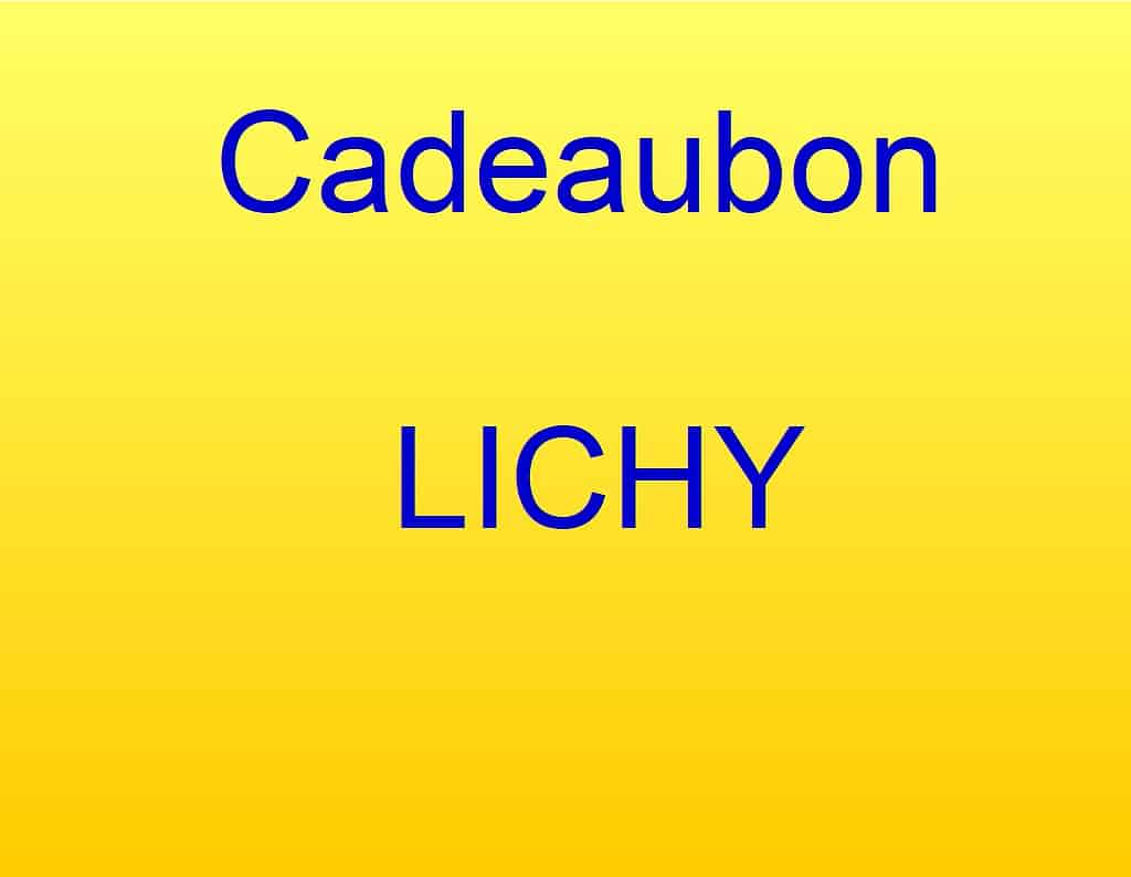 LICHY Cadeaubon