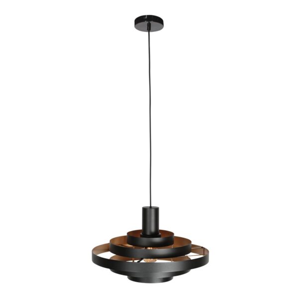 Zwarte Hanglamp Halo Cirque 4217ZW – Uniek Lichtspel met Elegante Metalen Ringen - Afbeelding 11