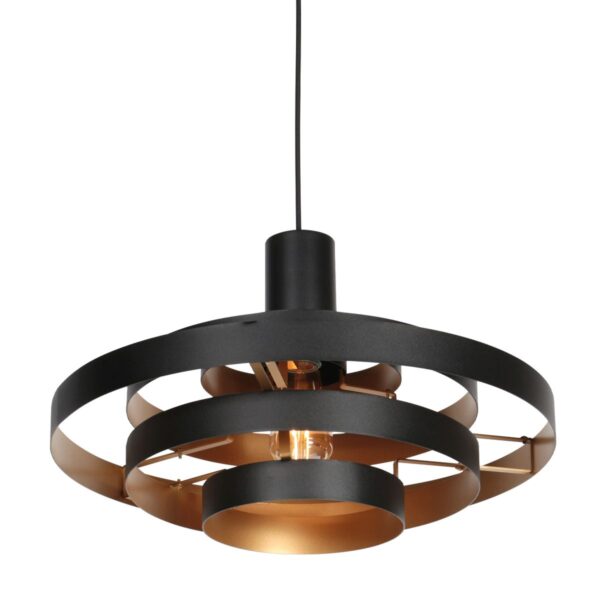 Zwarte Hanglamp Halo Cirque 4217ZW – Uniek Lichtspel met Elegante Metalen Ringen