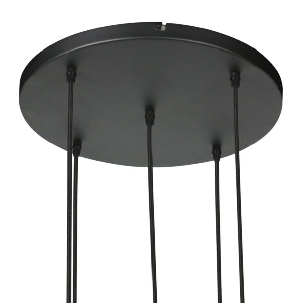 HaloSwap 4283ZW – Zwarte hanglamp met romantische charme en warme uitstraling - Afbeelding 4
