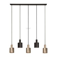 Hanglamp Trofeo Zwart goud 5 lichts H 5005 BG SPECIAL