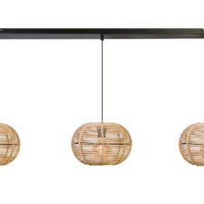 HL. Rotan 3L, kap 30 cm,Balk 130 cm Zwart 512000