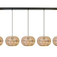 HL. Rotan 5L, kap 30 cm,Balk 150 cm Zwart 512001