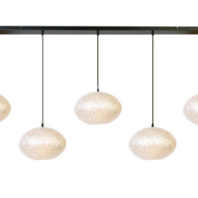 Hanglamp Apollo 5 Lichts Wit, Balk 150 cm 51058-150-01
