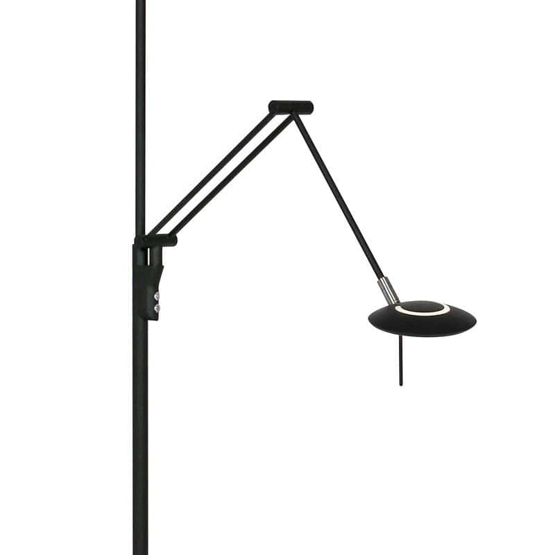 Vloerlamp Zodiac 2107ZW Zwart Knikarm Dimbaar - Afbeelding 17
