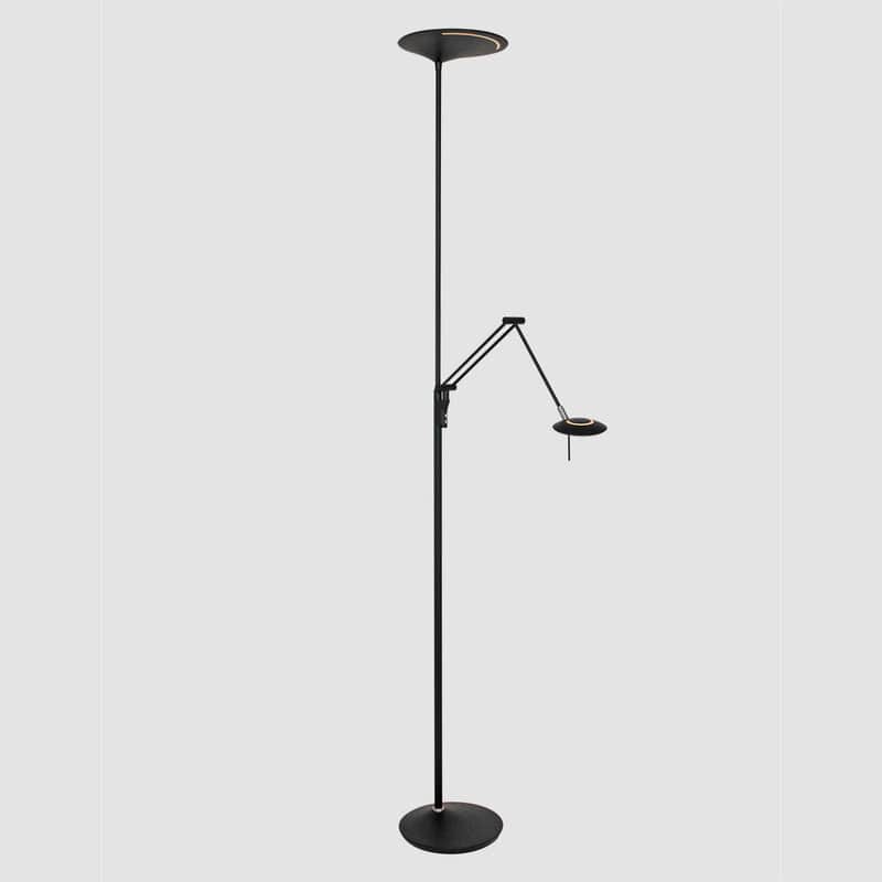 Vloerlamp Zodiac 2107ZW Zwart Knikarm Dimbaar - Afbeelding 22