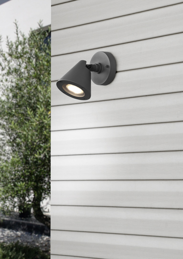 Wandlamp 206060142 Antraciet IP44 KAVERI - Afbeelding 3