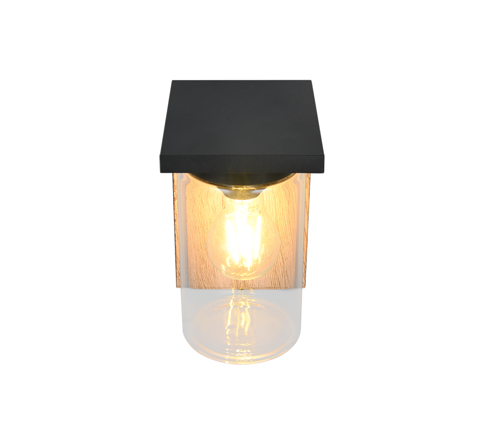 Wandlamp 211660135 houtimitatie IP44 ARDILA - Afbeelding 3