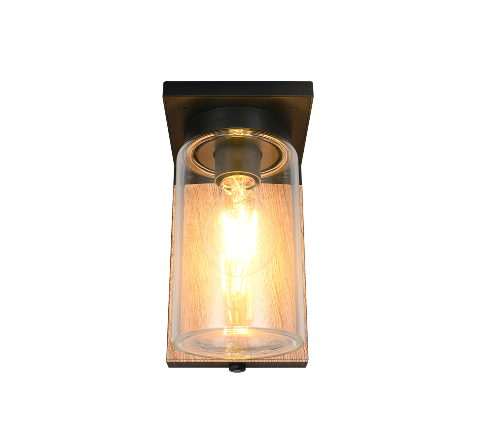 Wandlamp 211660135 houtimitatie IP44 ARDILA - Afbeelding 4