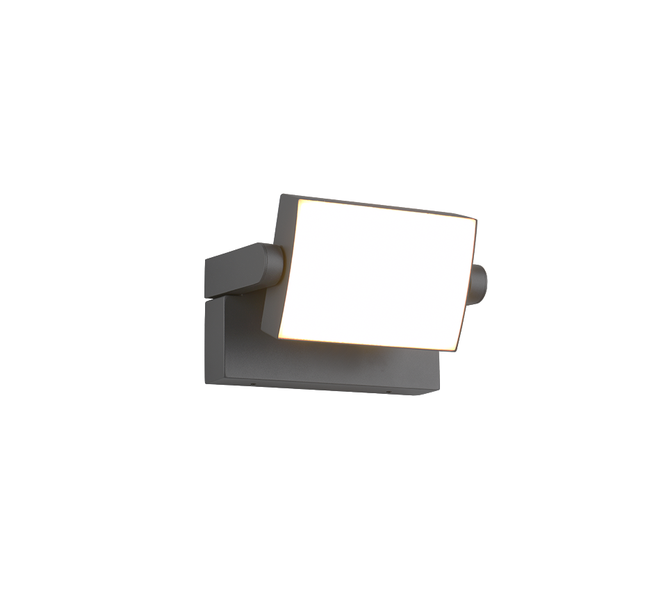 Wandlamp 246860142 Antraciet IP54 KANSAS