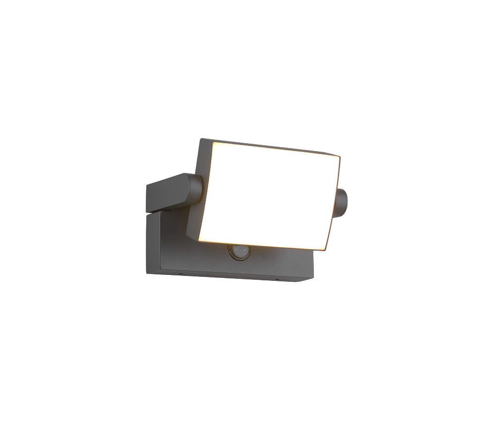 Wandlamp 246869142 Antraciet IP54 KANSAS