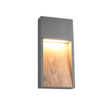 Wandlamp 246960135 houtimitatie IP44 SALMON