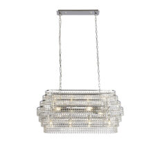 Rene 12Lt Ceiling Pendant - Chrome & Crystal