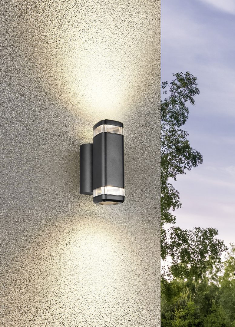 Wandlamp R26446232 Mat zwart IP44 BARCELOS - Afbeelding 6
