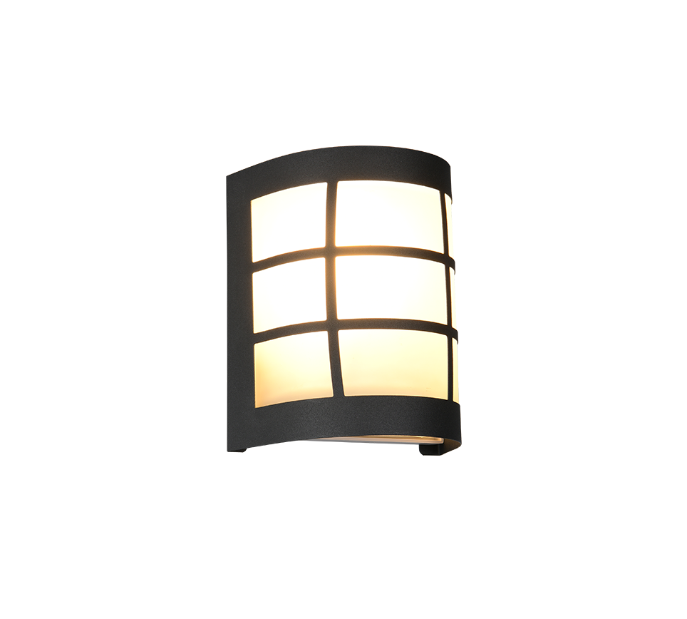 Wandlamp R26456132 Mat zwart IP44 SINTRA