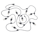 Fairy lights R74771132 Mat zwart IP44 CHAIN